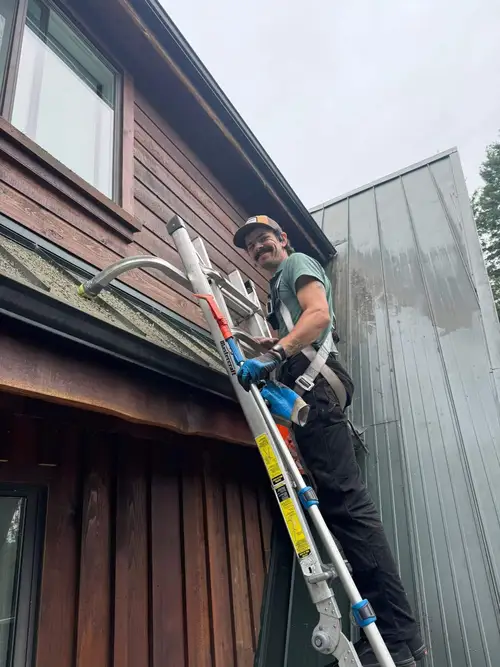 Gutter Cleaning in East Sooke, BC.